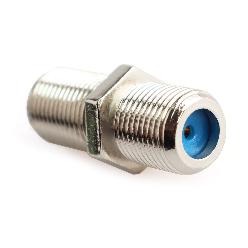 [Australia - AusPower] - Pasow F81 Barrel Connectors High Frequency 3GHz Female to Female F-Type Adapter Couplers (20 pcs, Silver) 20 pcs 