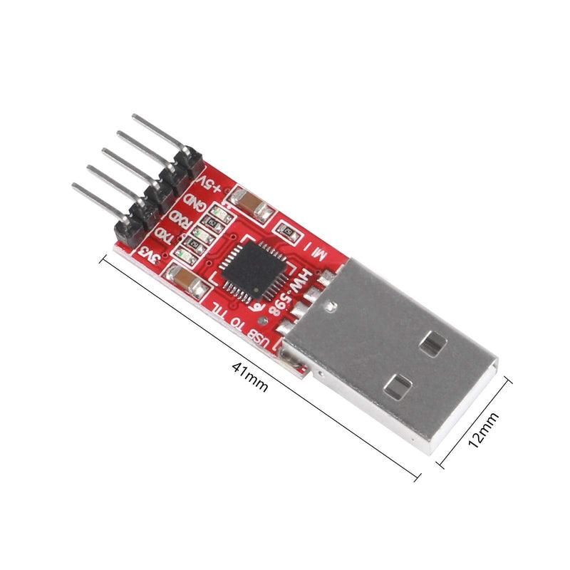 [Australia - AusPower] - ALMOCN 2Pcs CP2102 USB 2.0 to TTL Module Serial Converter Adapter Module USB to TTL Downloader with Cable for Arduino 