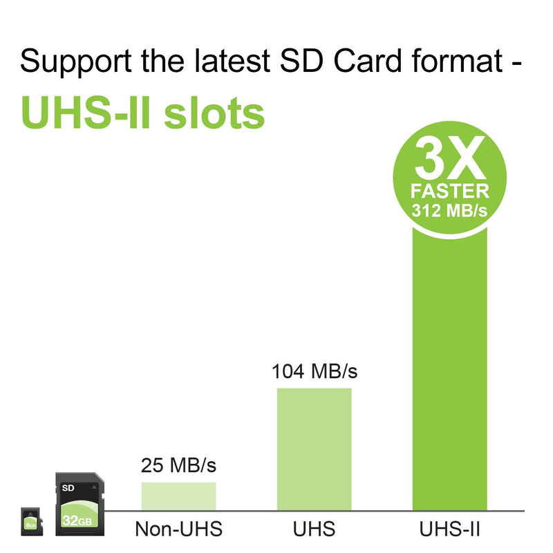 [Australia - AusPower] - IOGEAR Aluminum USB-C 3-In-1 SD Card Reader - UHS-II SDXC Speed 312MB/s Read N 260MB/s Write - SDXC up to 2TB SDHC SD CF High-Speed CF (UDMA) Micro SDXC Micro SDHC Micro SD Cards - GFR3C15 
