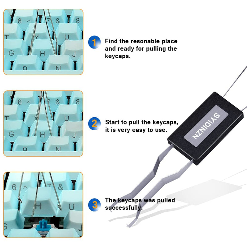 [Australia - AusPower] - Keycap Puller Remover Keycaps Removal Tool with Brushs for Mechanical Keyboard and Electronic Devices 