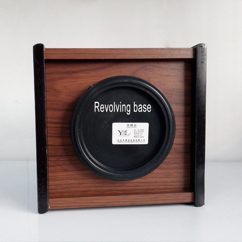 [Australia - AusPower] - Rotating remote control holder, pen holder for desk,Wooden remote storage Organizer,TV remote control caddy@YCL872R Pen container 