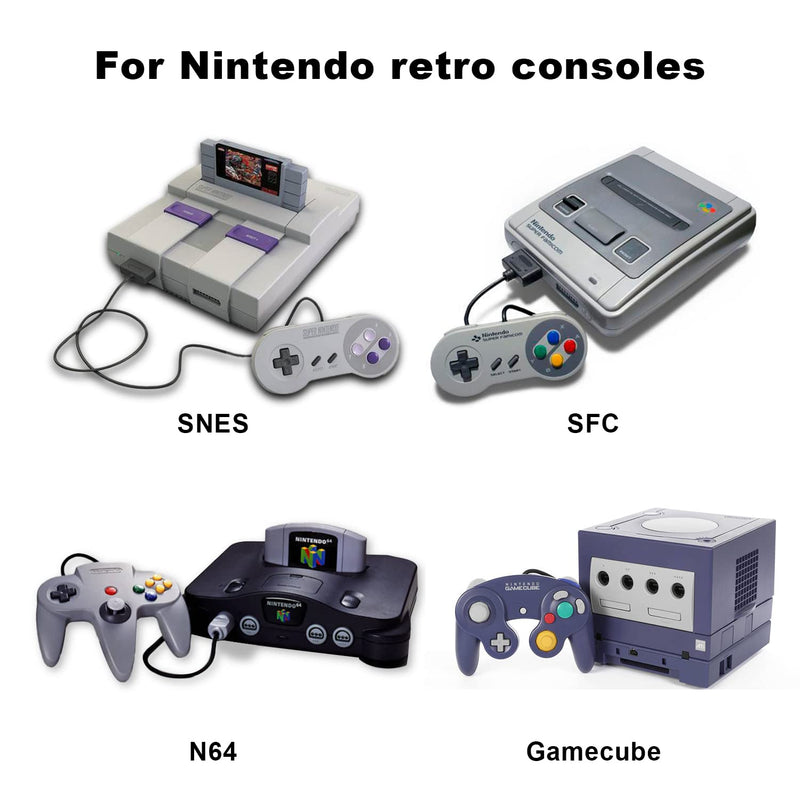 [Australia - AusPower] - N64 to HDMI Converter Adapter Support 16:9/ 4:3 Conversion, HDMI Link Cable for N64 /SNES /NGC/ SFC（Plug and Play） 