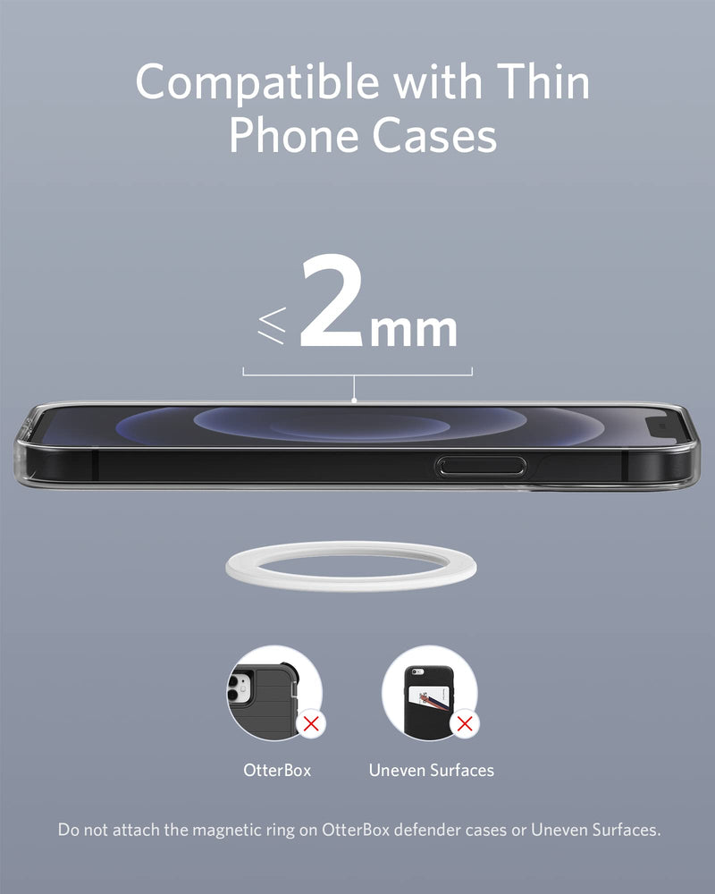 [Australia - AusPower] - Anker Magnetic Metal Ring, 310 Magnetic Ring, Only Compatible with iPhone 13 / iPhone 13 Pro / 13 Pro Max/iPhone 13 Mini/iPhone 12 / iPhone 12 Pro/iPhone 12 Pro Max/iPhone 12 Mini 