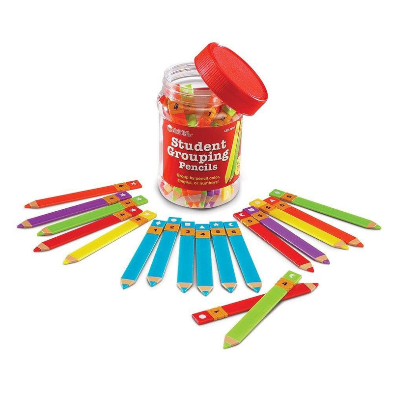 [Australia - AusPower] - Learning Resources Student Grouping Pencils,Multicolor,4 1/2 x 4/2 in 