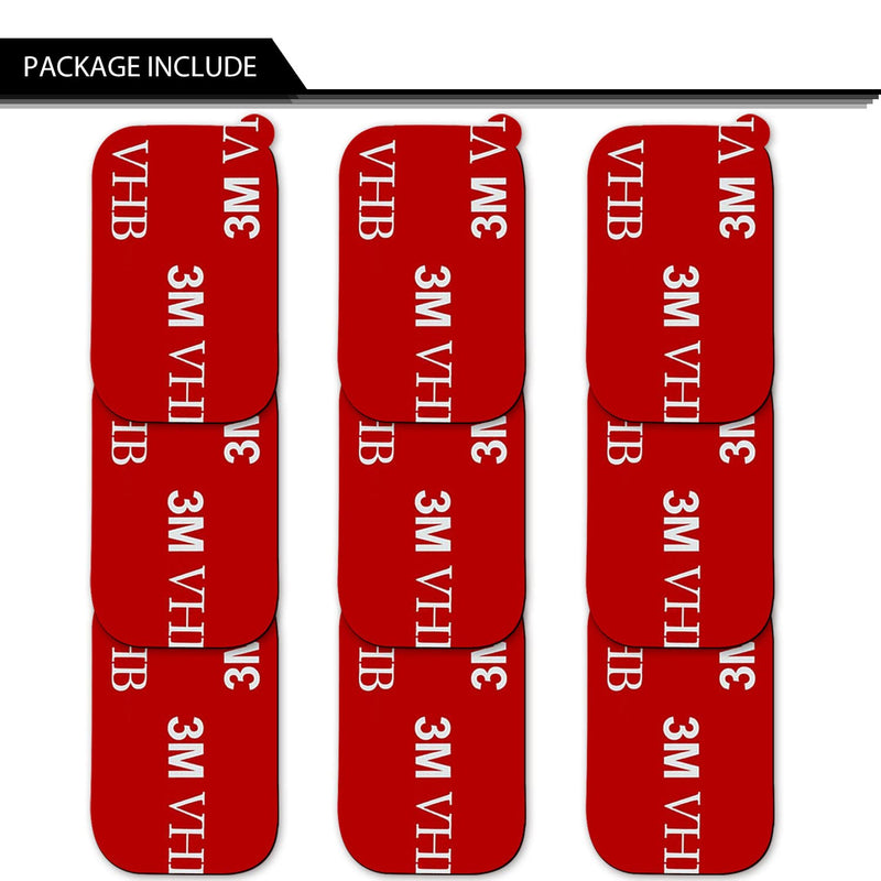 [Australia - AusPower] - Very High Bond Car Adhesive, AZXYI 9 PCS Dashboard Sticky Adhesive Replacement, Double Sided Sticky Pads Sticker Tapes for Mounting Windshield Dashboard Magnetic Phone Car Mount and Dash Cam 