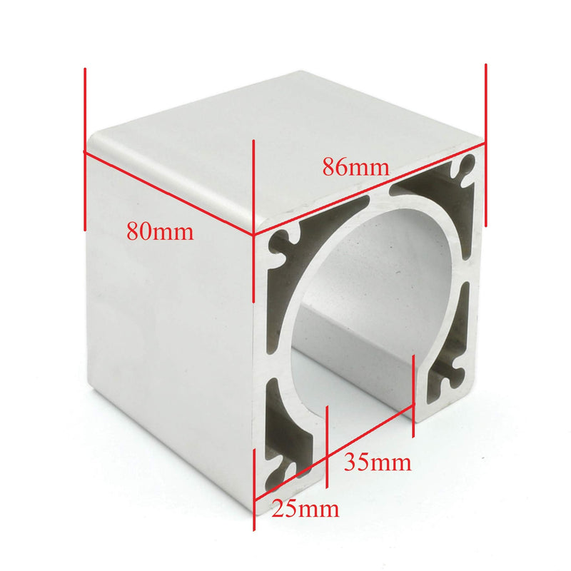 [Australia - AusPower] - Aluminum 86mm Nema34 Stepper Motor Mounting Bracket Clamp Base support stepping motor mount for CNC Router Engraving Milling Machine (86x86x80mm) 