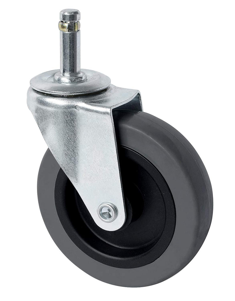 [Australia - AusPower] - AAGUT 4 Inch Caster Replacement Swivel Stem 7/16"x 1-3/8" TPR Rubber Casters for Mop Buckets, Pack of 4 no brakes 