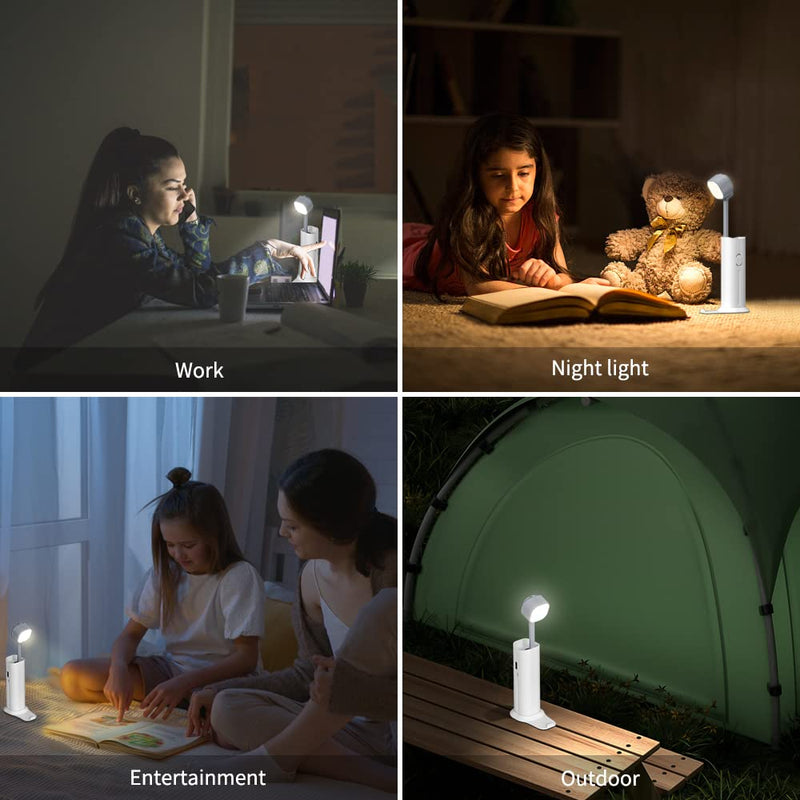 [Australia - AusPower] - Desk Lamps with USB Charging Port for Home Office,Kids,Living Room, Phone Holder, Flexible Desktop Study Lamp, 3 Color Modes Stepless Dimming,  Study Table Lamp for Bedroom Reading 