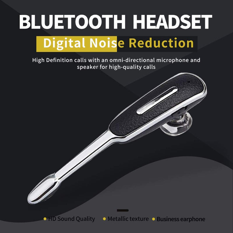 [Australia - AusPower] - SWCT02B Bluetooth Headset,Hands-Free Bluetooth Earpiece Headphones for Cell Phones, Noise Cancelling Wireless Earpieces w/Mic for Business/Driving/Office, Compatible with iPhone/Samsung/Android 