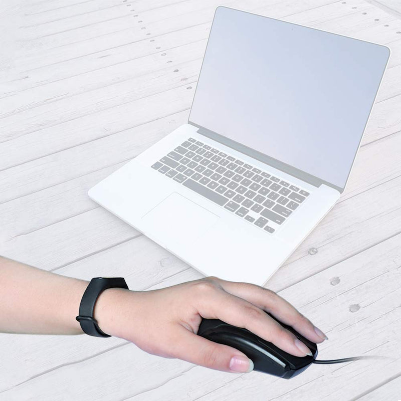 [Australia - AusPower] - WishLotus Left Handed Mouse Logo Laser Engraving and Matte Process 800 DPI Resolution 3D Button Plug and Play Mini USB Wired Mouse Suitable for Laptop 
