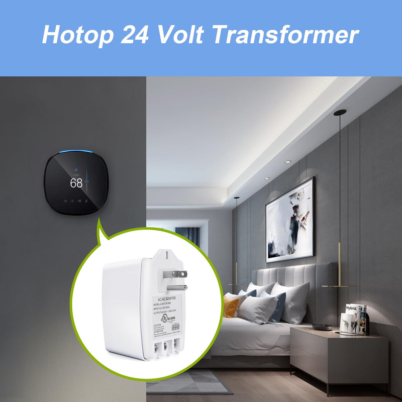 [Australia - AusPower] - 24 Volt AC Transformer,40VA Doorbell Transformer Plug in with PTC Fuse,Compatibility All Versions of Ring Doorbell,Google Nest Doorbell Compatible with Nest, Ecobee, Sensi, Honeywell Thermostat 