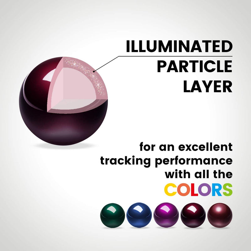[Australia - AusPower] - Perixx Peripro-303GR Small Trackball, 1.34 Inches Replacement Ball for Perimice and M570, Glossy Red (18021) 