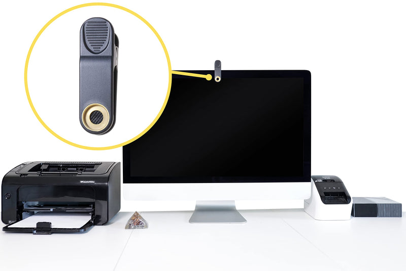 [Australia - AusPower] - Barrier Tools iMac Camera Cover | Clip On Webcam Cover | Easy To Use Camera Blocker | Opens Wide | Fits Most Computer Webcams - Black 