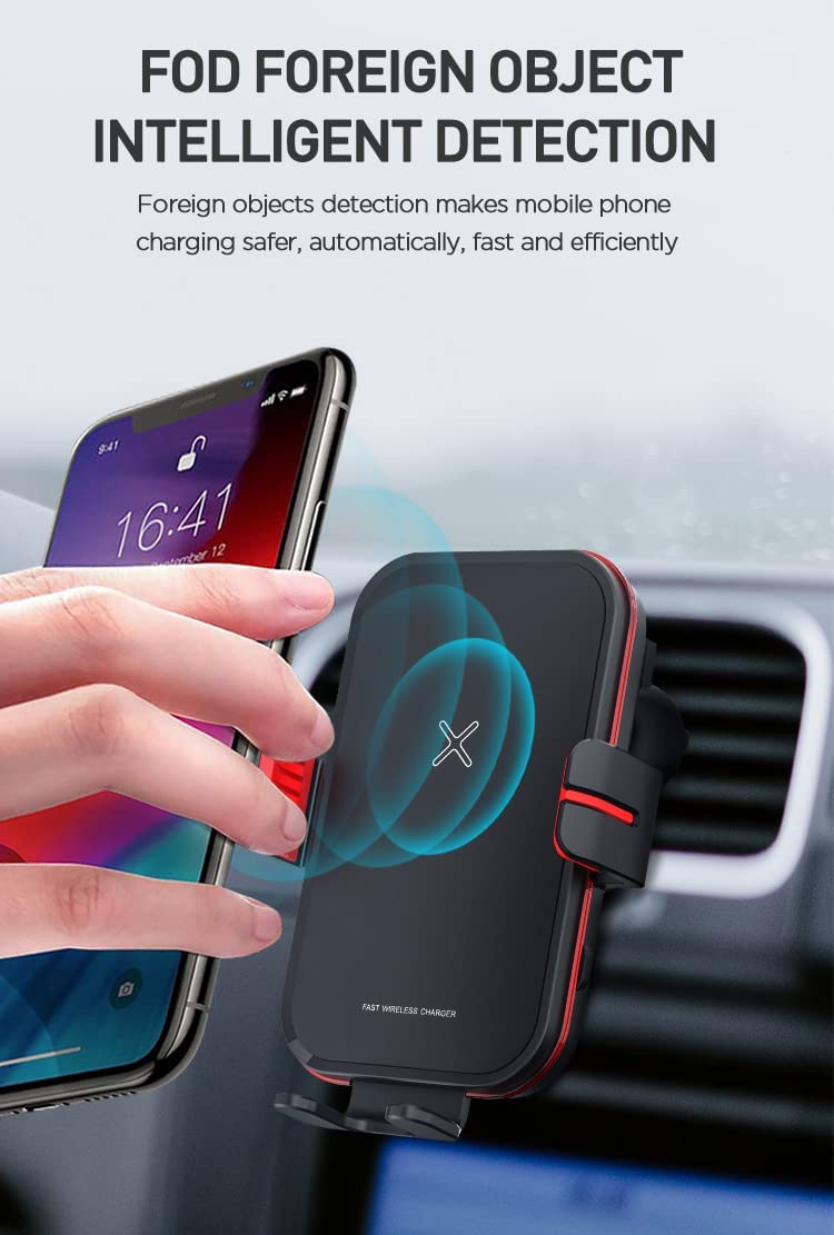 [Australia - AusPower] - ANISAM Wireless Car Charger 15W/10W/7.5W Fast Charging Auto Clamping Car Wireless Charger Air Vent Car Phone Holder Mount Compatible with iPhone13/13 Pro Max, 12/12 Pro Max/12 Mini/11,Galaxy S21/S20 