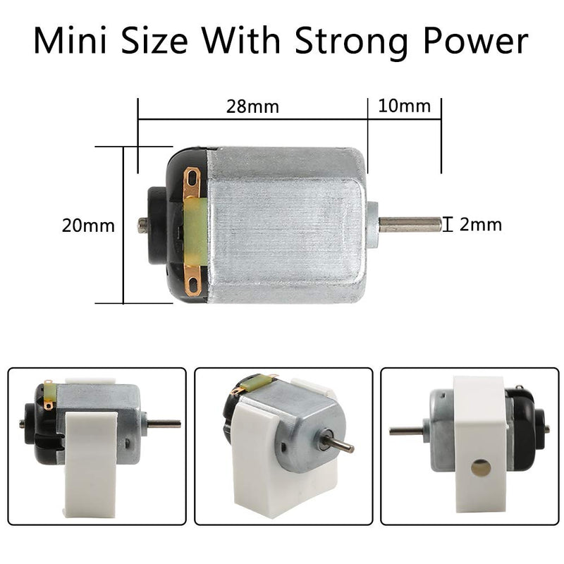 [Australia - AusPower] - Sntieecr 6 Set 131 PCS DC Motors Kit, Mini Electric Motor 1.5-3V 15000RPM with 66 PCS Plastic Gears, Shaft Propeller, Bulbs, Buzzer Sounder, Science Experiment Set for Kid DIY STEM Engineering Project 