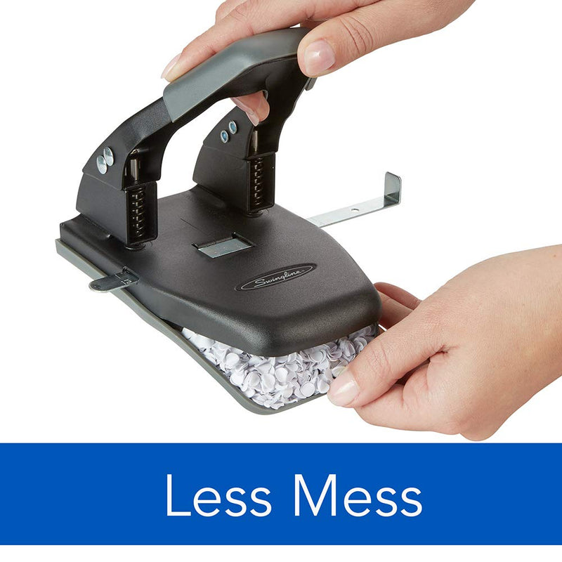 [Australia - AusPower] - Swingline 2 Hole Punch, Comfort Handle Two Hole Puncher, 28 Sheet Punch Capacity, 50% Easier, Black (74050) 