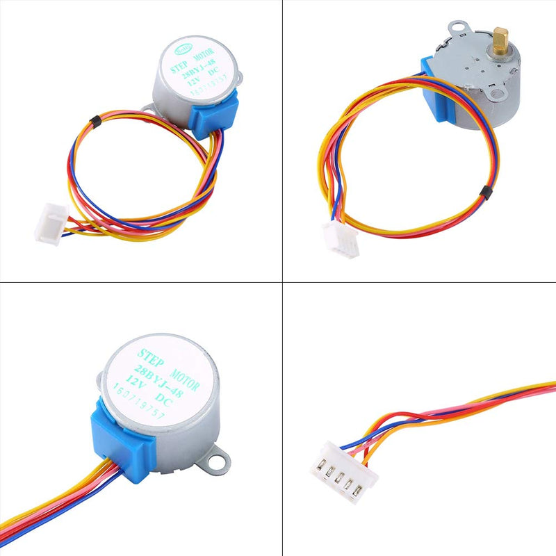 [Australia - AusPower] - DC 12V Gear Motor Encoder Speed Reduction Gearbox Stepper Motor Reducer Replacement Motor 28BYJ-48 Mini Stepper Motor 
