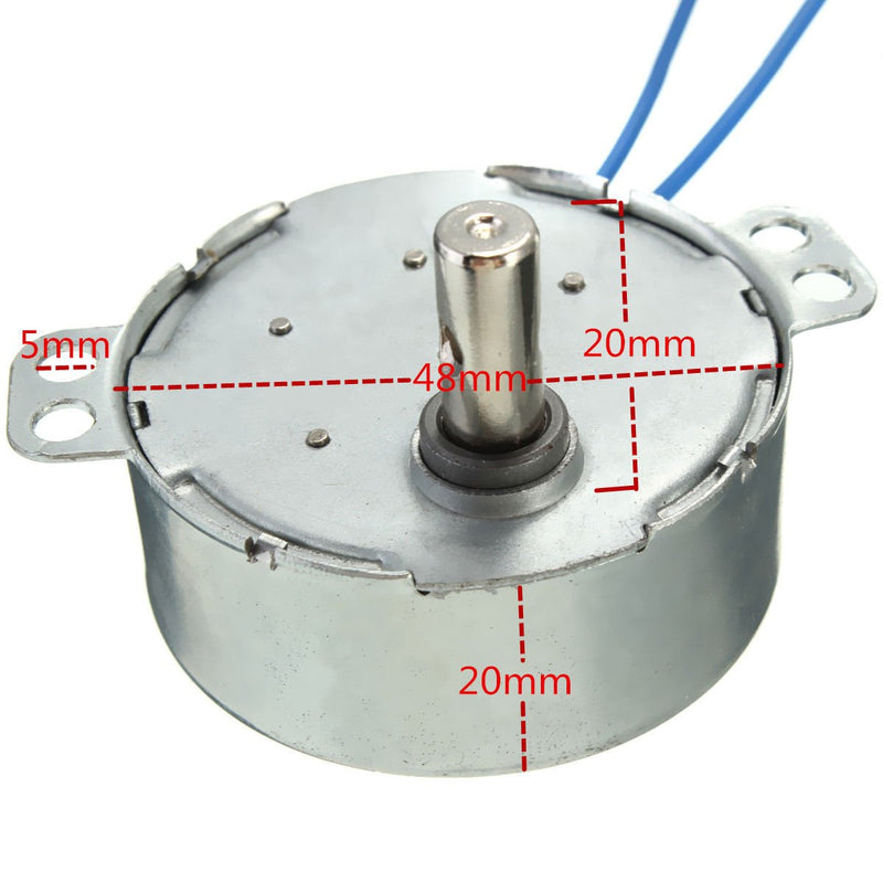 [Australia - AusPower] - 1 Piece 4 Sizes AC 100V-127V 4W 50/60Hz Synchronous Motor (2.5-3RPM) 5-6RPM 