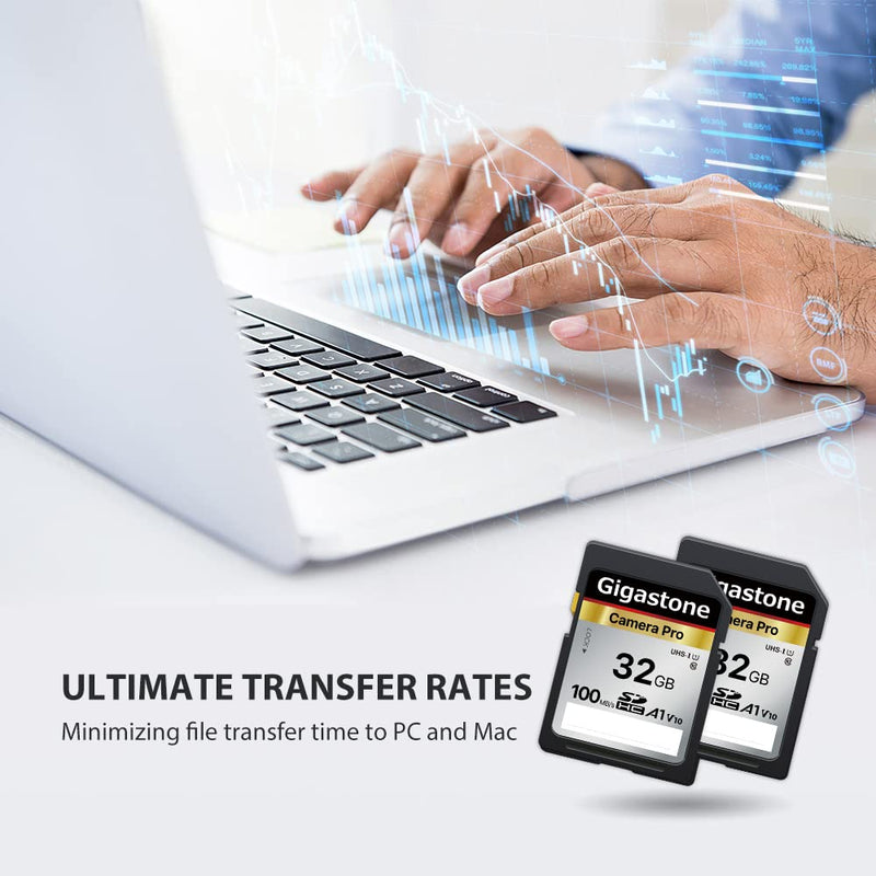 [Australia - AusPower] - Gigastone 32GB SD Card V10 SDHC Memory Card High Speed Full HD Video Compatible with Canon Nikon Sony Pentax Kodak Olympus Panasonic Digital Camera, with 1 Mini case SD 32GB V30 1PK 