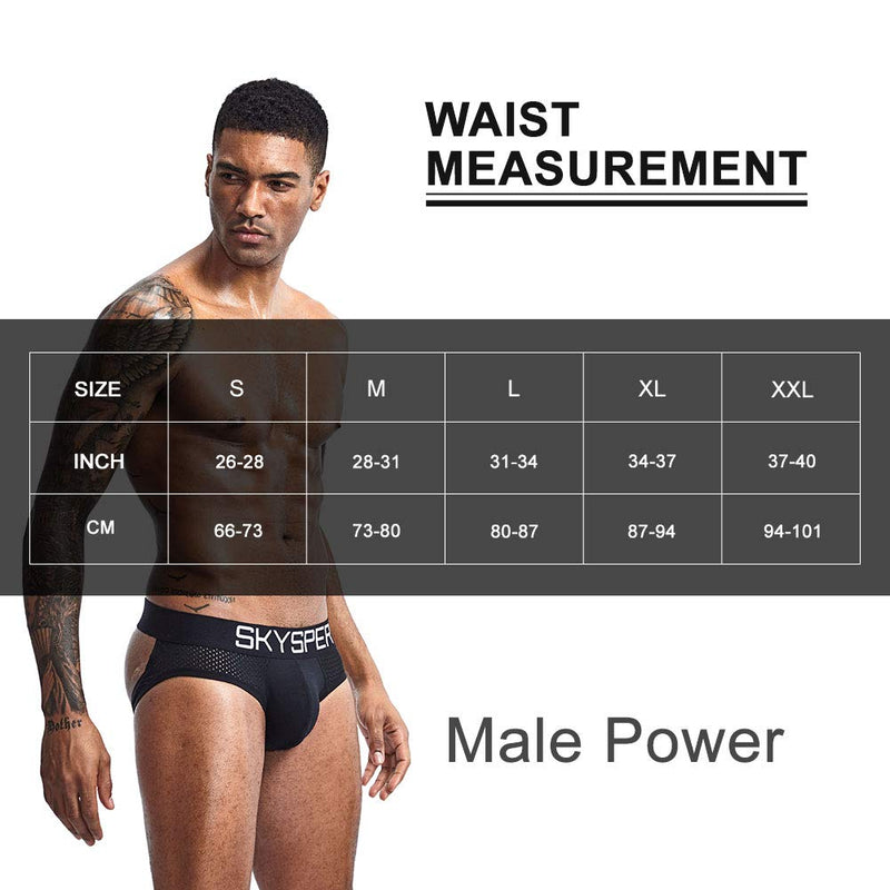 [Australia - AusPower] - SKYSPER Men's Jockstrap Breathable Mesh Cotton Jock Straps Male Underwear, Athletic Supporters for Men Sg07-4color/4pcs Small 