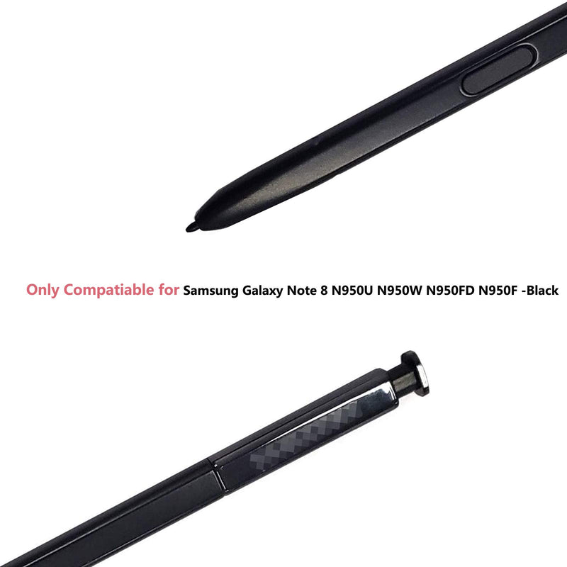 [Australia - AusPower] - Slimall Touch Stylus Pointer S Pen Replacement for Samsung Galaxy Note 8 N950U N950W N950FD N950F (No Bluetooth) (Midnight Black) Midnight Black 