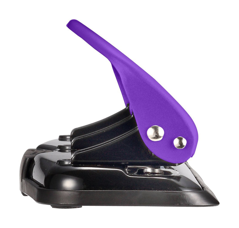 [Australia - AusPower] - Bostitch Office EZ Squeeze Reduced Effort 3-Hole Punch, 12 Sheets, Purple,black , 1.6" x 3" x 11" 