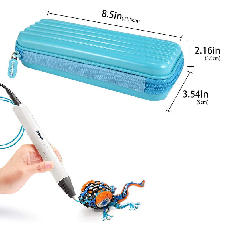 [Australia - AusPower] - Leayjeen Travel Carry Case Compatible with SCRIB3D, MYNT3D Printing 3D Pens and Accessories (Case Only)-Blue Blue 