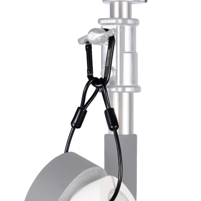 [Australia - AusPower] - Selens Electrical Tape Holder for Gaffers Tape, Quick Lock Steel Clip Snap Hooks with 15" Hanging Rope for Photography, Film, Stage and Television Production Carrying Tools 