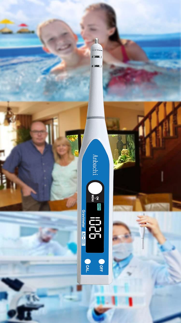 [Australia - AusPower] - Saltwater Meter Salinity Meter Digital Water Tester Hydrometer Ideal for Hydroponics Aquarium Fish Pond Aquaculture High Accuracy Pen Type Meter Specific Gravity(SG) Salinity and Temperature 3 in 1 
