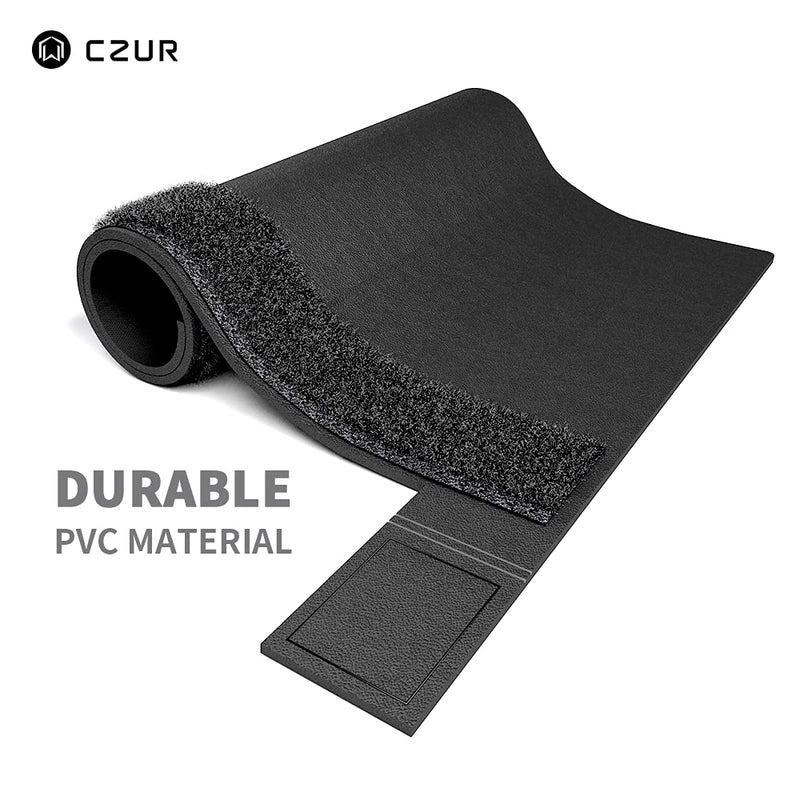 [Australia - AusPower] - CZUR Assistive Cover 13.14-inch with Adjustable Hook&Loop Splash Resistant,PVC Material Cover for CZUR Book Scanner, Office&Home-Black 