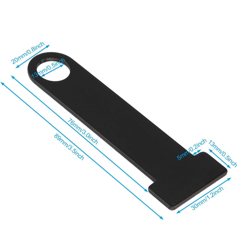 [Australia - AusPower] - Fydun Motorcycle Strap D-Ring Lock Strap D-Ring Lock Stainless Steel Motorcycle Universal Modification Accessory black 