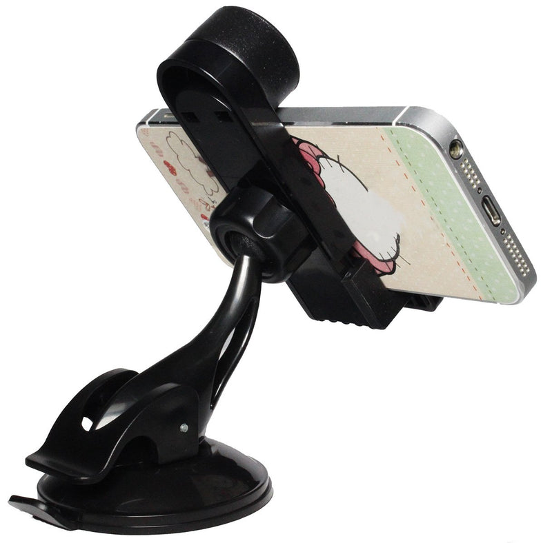 [Australia - AusPower] - LotFancy Cell Phone Holder - Mobile Phone Car Mount - Universal Windshield Dashboard + Air Vent Cradle for iPhone 8 7 7Plus 6 6Plus 5S 5 5C Samsung Galaxy S7 Edge 6S 5 Smartphones & GPS StyleC 