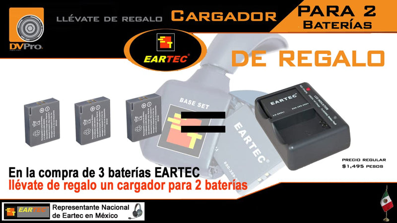 [Australia - AusPower] - EARTEC 3.7V Rechargeable Lithium Ion Battery for HUB Ultralite Headset 