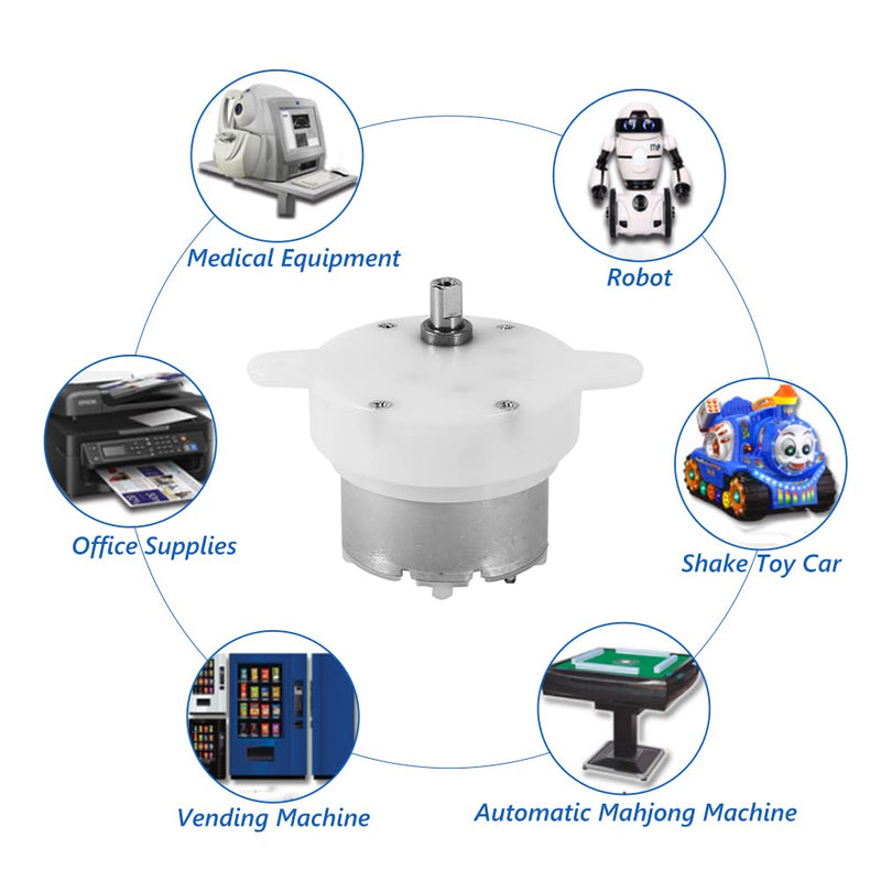 [Australia - AusPower] - DC 12V Gear Motor High Torque Slow Speed Micro Electric Motor Gearbox 3 RPM 4mm Shaft Diameter 