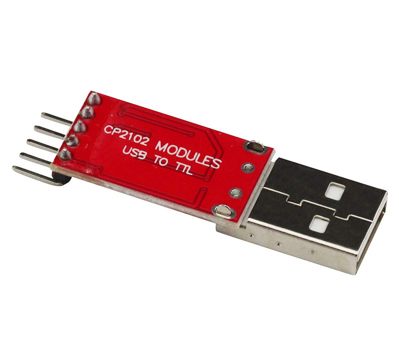 [Australia - AusPower] - VKLSVAN 2PCS CP2102 Serial Module USB to TTL Converter Adapter UART Downloader 3.3V/5V with Jumper Wires 
