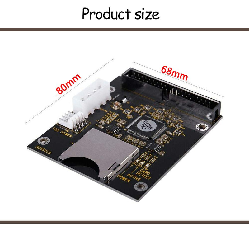 [Australia - AusPower] - KOOBOOK 1Pcs SD SDHC Card to IDE 3.5" 40Pin Male Adapter Male IDE Hard Disk Drive Adapter 