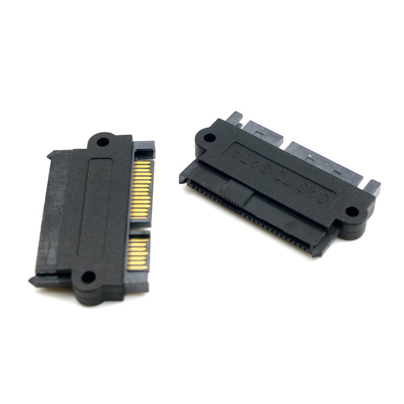 [Australia - AusPower] - CY SATA Hard Disk Drive Raid Adapter with 15 Pin 7 Pin + 15 Pin to SFF-8482 SAS 22 Pin Converter Adapter Straight 