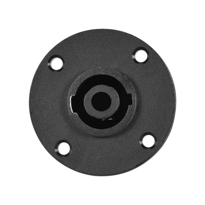 [Australia - AusPower] - uxcell 4-Pin Panel Mount Connector, Speaker Jack Twist Lock, Round Speaker Jack Plate with Metal Insert,6Pcs 