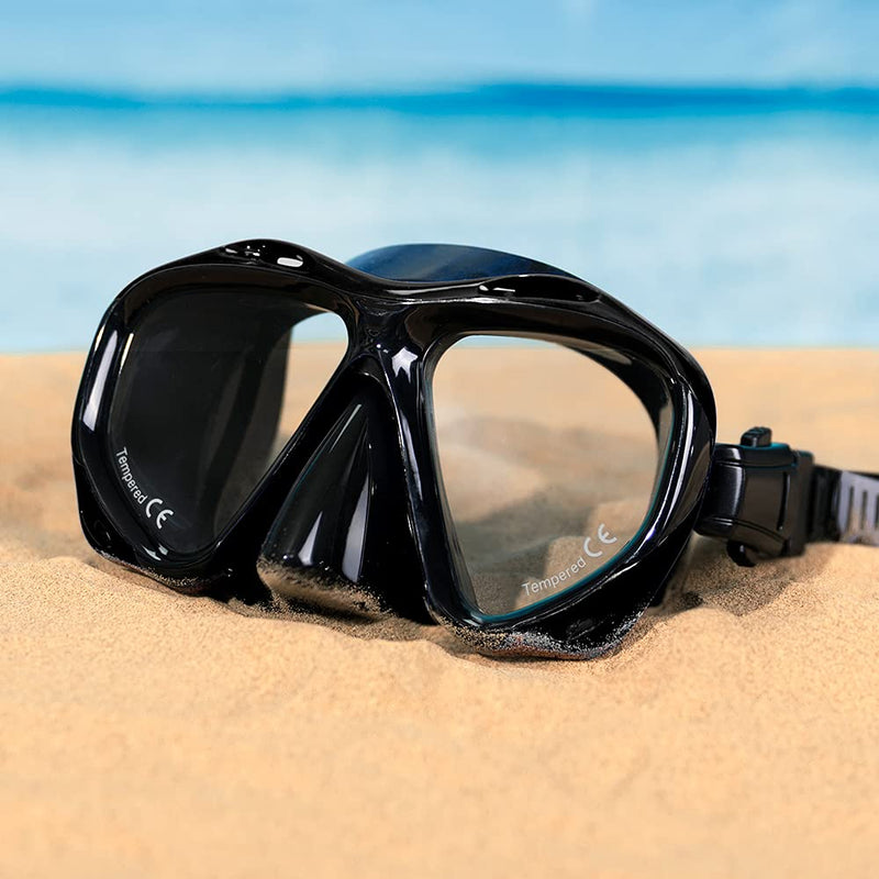 [Australia - AusPower] - COPOZZ Scuba Mask, No Fogging Snorkeling Scuba Dive Glasses, Great Seal Free Diving Tempered Glass Mask Goggles 