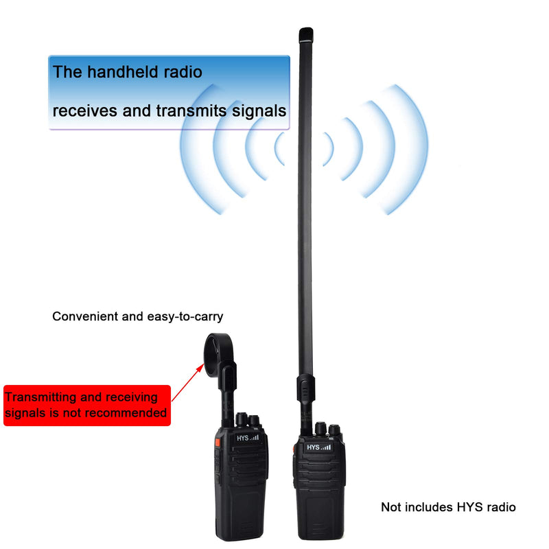 [Australia - AusPower] - HYS SMA Female Base Antenna, Dual Band HT VHF/UHF Handheld Radio 2M/70CM Antenna for Yeasu FT-65R FT-4XR FT-65 FT-25 WOUXUN Baofeng uv-5r bf-f8hp 2-Way Radio 