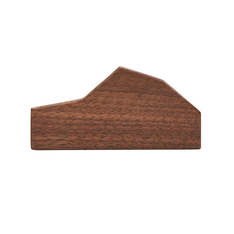 [Australia - AusPower] - Pandapark Bussiness Card Holder for Desk,Cloud Formation,Wood Business Card Display Holder,UniBody,1PCS,L4.6'' X W1.1'' X H2.0'' (Walnut Mountain) Walnut Mountain 