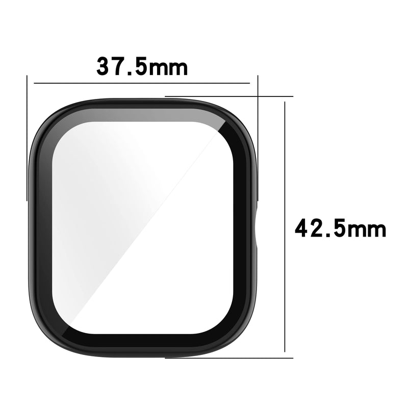 [Australia - AusPower] - Screen Protector Compatible with Amazfit GTS 2 Mini Cases Smartwatch Accessories TenCloud Covers Scratched Resistant Full Protective Cover Screen Protectors for GTS 2 Mini (Black) Black 