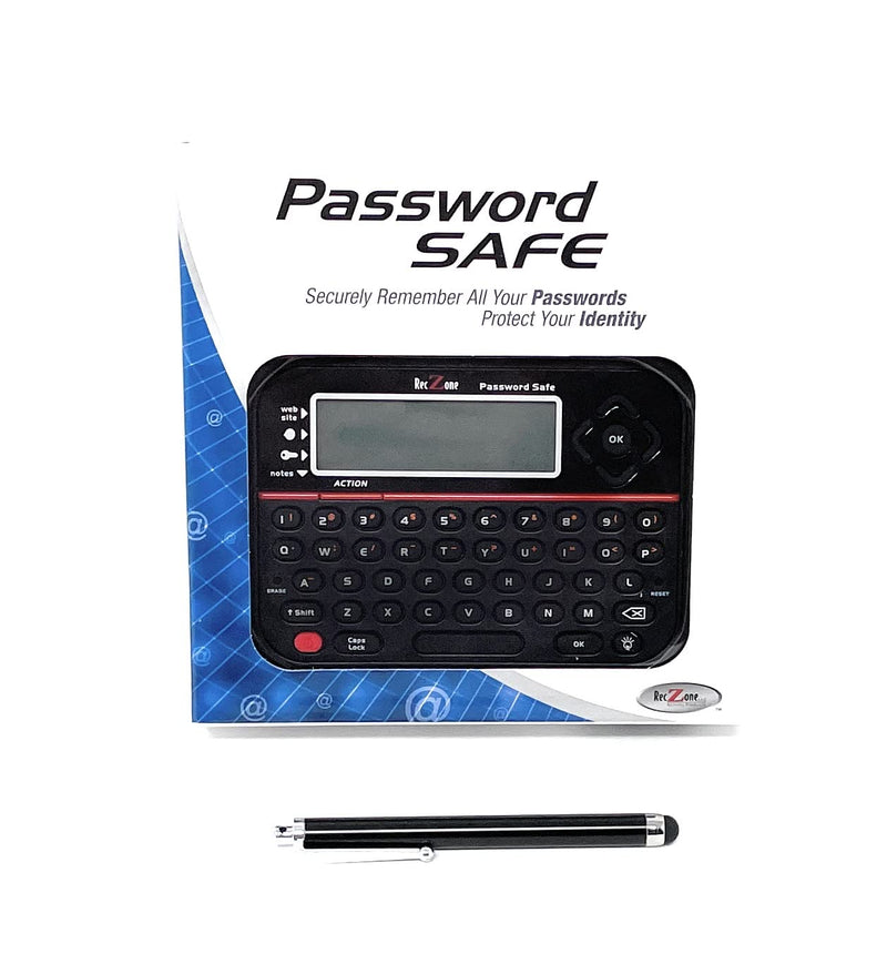 [Australia - AusPower] - Password Safe Electronic Storage Organizer Keeper Device and Stylus Bundle 