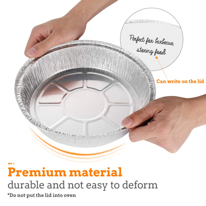 [Australia - AusPower] - BESTONZON 20PCS Heavy Duty Thicker Aluminum Foil Pans (9" X 9" X 2") 9" X 9" X 2" 