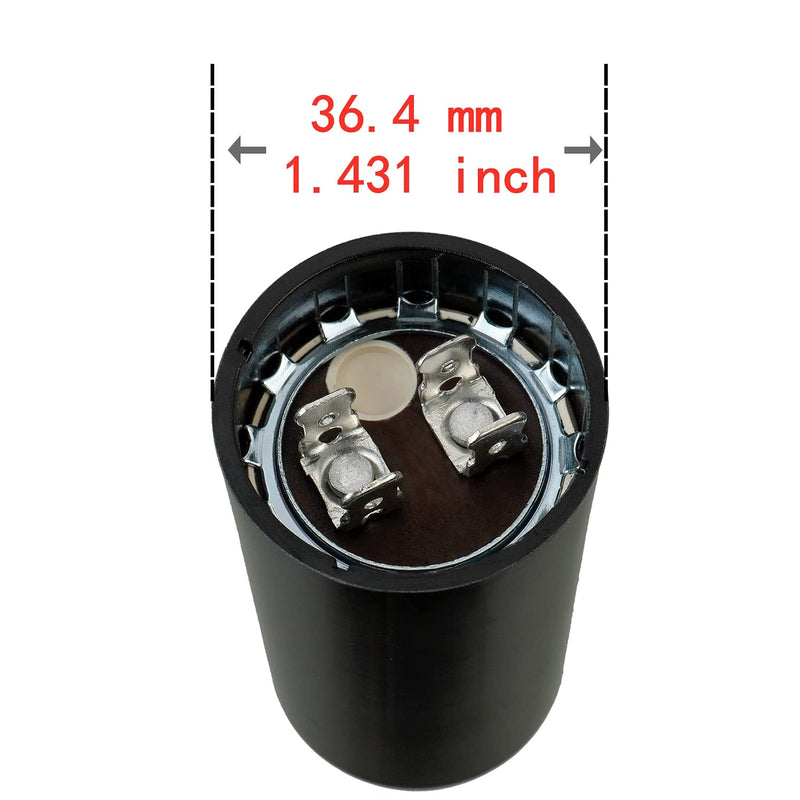 [Australia - AusPower] - BOJACK 124-149 uf/MFD 165 VAC ±20% 50/60 Hz CD60 Round Motor Well Pump Start Capacitor 