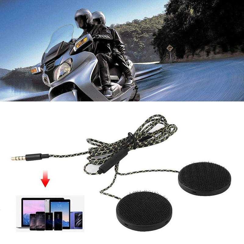 [Australia - AusPower] - Motorcycle Helmet Headset, Universal Racing Helmet Speakers for Motorcycle, Wired Helmet Sports Headset Helmet Earphone with 3.5mm Male Connector 