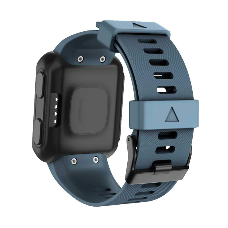 [Australia - AusPower] - GVFM Band Compatible with Garmin Forerunner 35, Soft Silicone Replacement Watch Band Strap for Garmin Forerunner 35 Smart Watch Slate (Black buckle) 