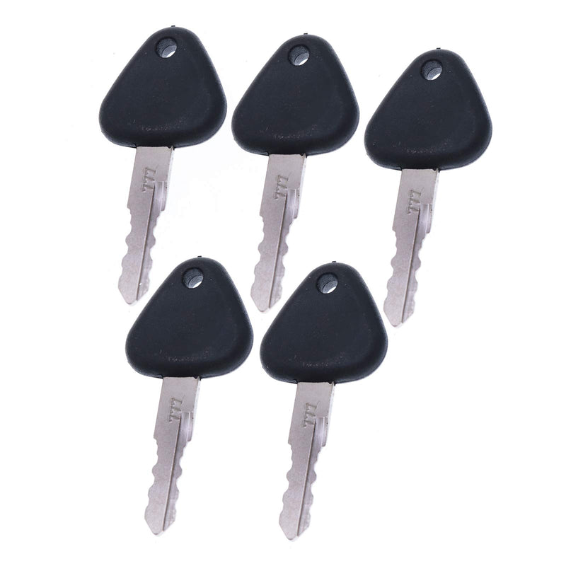 [Australia - AusPower] - 5PCS 777 Key for Volvo Excavator Grader Dozer Dumper Heavy Equipment Clark Samsung Excavator 