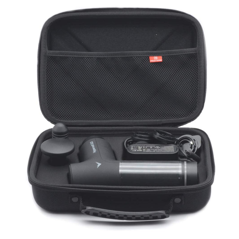 [Australia - AusPower] - Carrying Case Compatible for Hypervolt Go Travel Storage Organizer Hard Shell Bag fit for Hyperice Hypervolt GO Massage Gun Device Black 02 