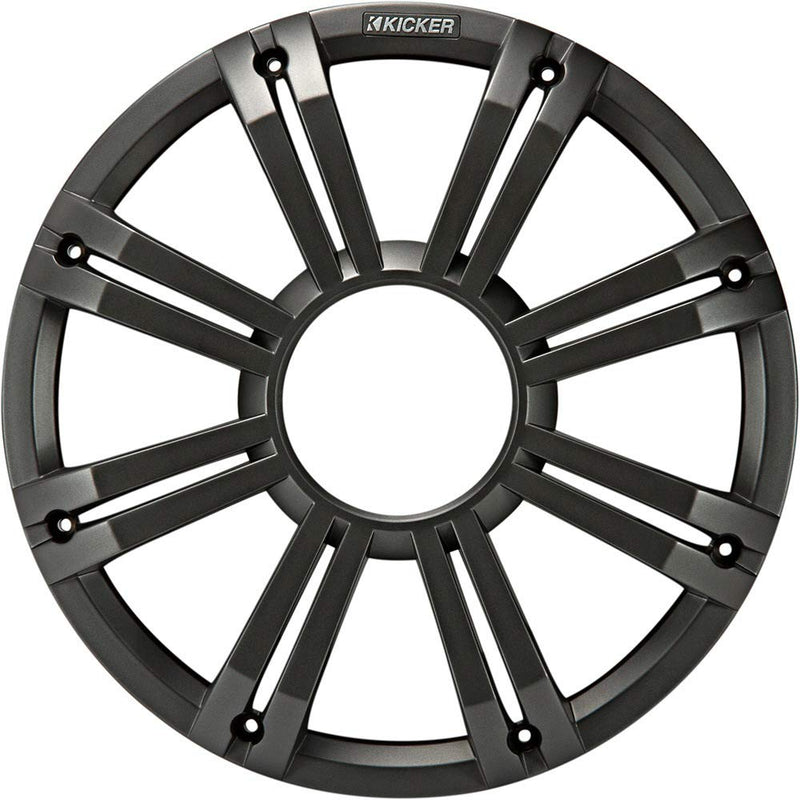 [Australia - AusPower] - Kicker KMG12 12-Inch (30 centimeters) Grille for KM12 and KMF12 Subwoofer, LED, Charcoal 